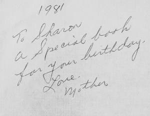 Birthday Inscription in Lange catalog